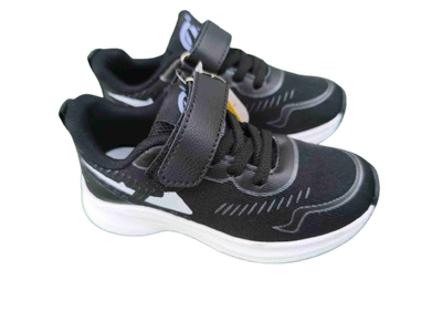 Adidasy lekkie buty sportowe siatka CLIBEE czarne białe rozmiary 26 - 31