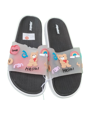 Klapki MISIE basenowe damskie JOMIX super WYGODA czarne rozmiary 36-41