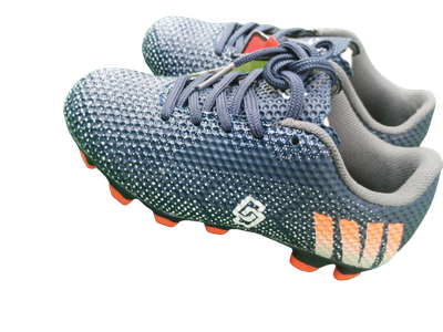 Korki LANKI buty do piłki FANCO granatowe ORANGE KROPKI rozmiary 26-31