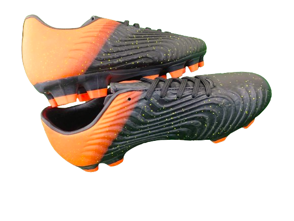 Korki LANKI buty do piłki ERINO czarne BLACK orange rozmiary 32-36
