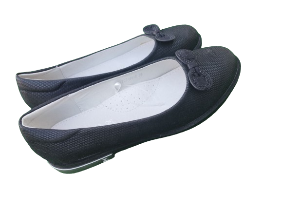 Baleriny Pantofelki BLACK czarne skórzana wkładka Tomm rozmiary 32-37