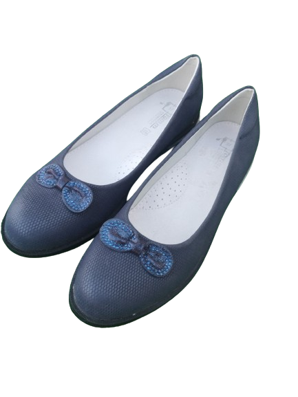 Baleriny Pantofelki NAVY granatowe skórzana wkładka Tomm rozmiary 32, 36, 37