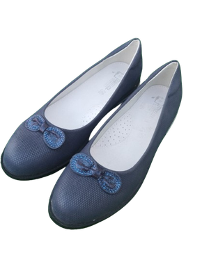 Baleriny Pantofelki NAVY granatowe skórzana wkładka Tomm rozmiary 32, 36, 37