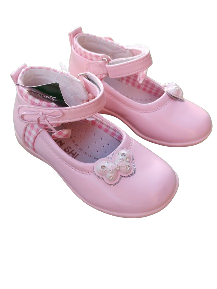 Baleriny Pantofelki RÓŻOWE pink LinShi skórzana wkładka rozmiary 25-30