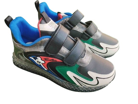 ADIDASY LED buty sportowe MOUNTAIN czarne rozmiary 31-36