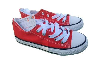 TENISÓWKI trampki buty sportowe NA W-F czerwone RED rozmiary 31 - 36