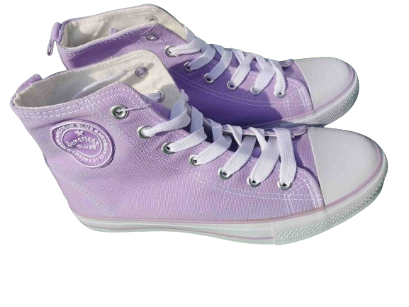 TRAMPKI WYSOKIE tenisówki AMERICAN CLUB fioletowe WRZOSOWE rozmiary 36 - 41