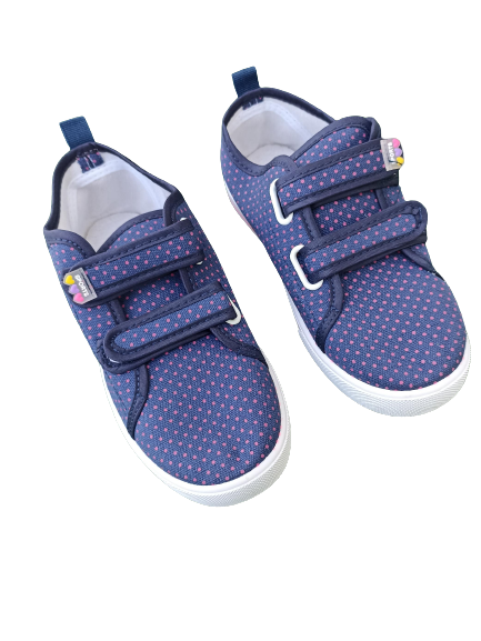 tenisówki na rzepy buty sportowe NA W-F po szkole GRANATOWE ropki  rozmiary 31 - 36