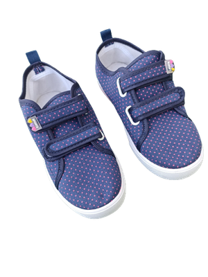 tenisówki na rzepy buty sportowe NA W-F po szkole GRANATOWE ropki  rozmiary 31 - 36