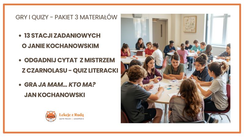 Pakiet materiałów dotyczący życia i twórczości Jana Kochanowskiego