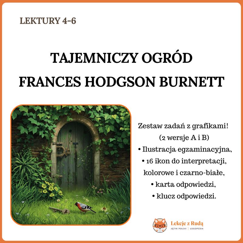 „Tajemniczy ogród” - zestaw zadań z grafikami