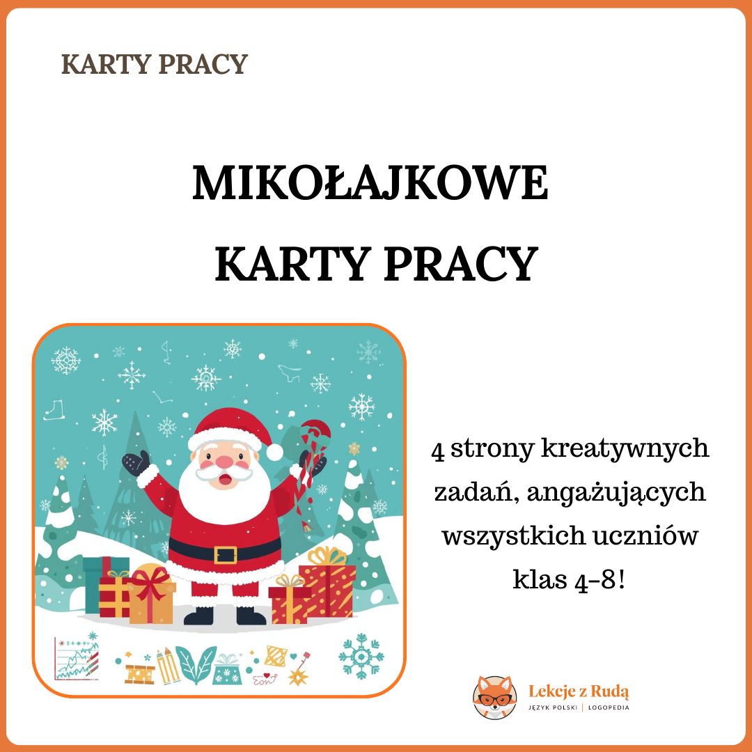 Mikołajkowe karty pracy