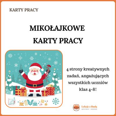 Mikołajkowe karty pracy