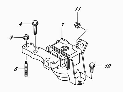 Soporte de motor RH  lado distribución Swift Sport ZC33S