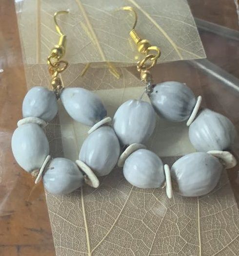 Earrings Jobstears &amp; White Oeno Sand UK &amp; Europe