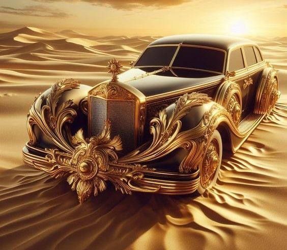 Desert golden sun
