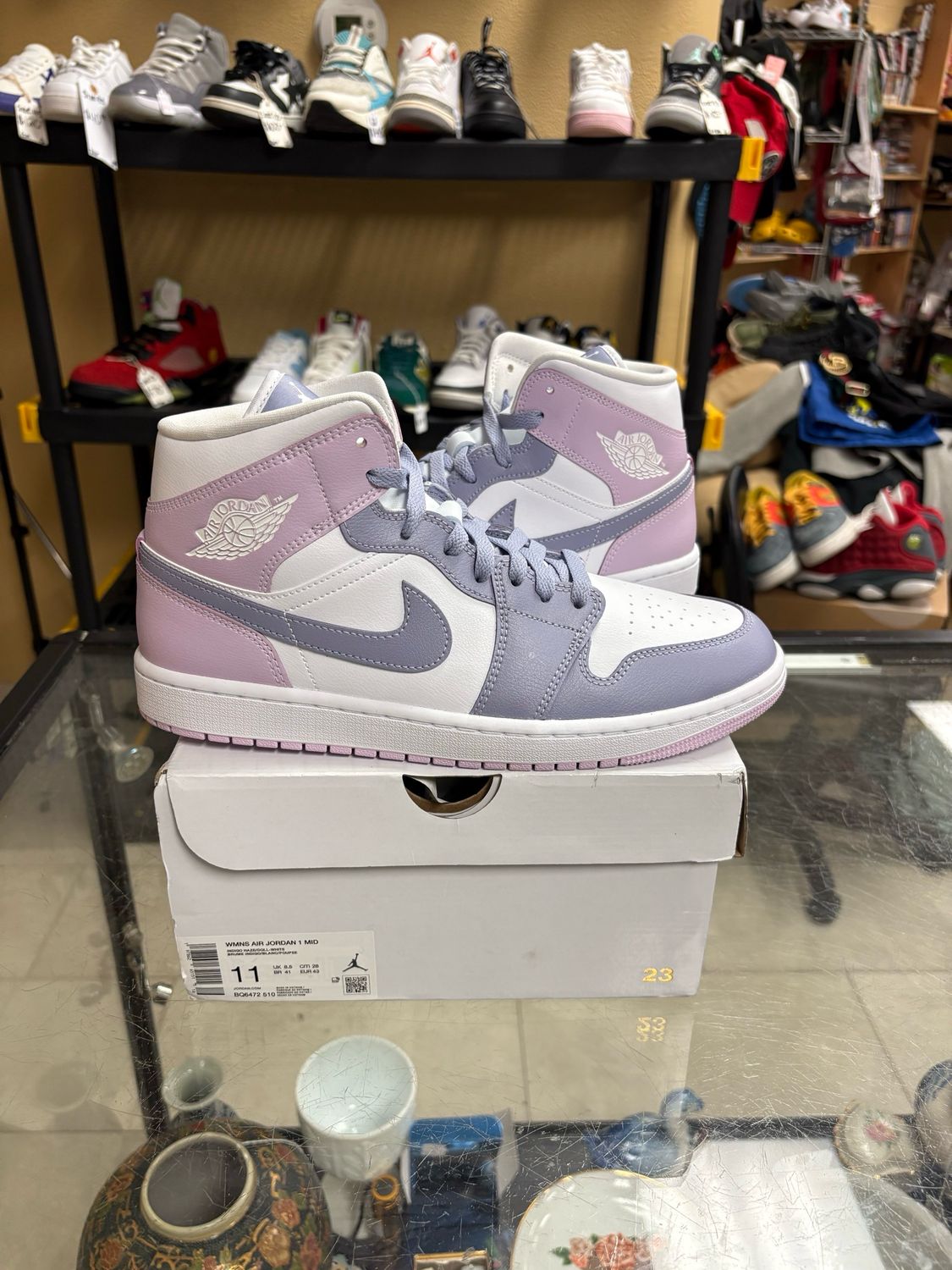 Jordan 1 Mid Indigo Haze Doll
