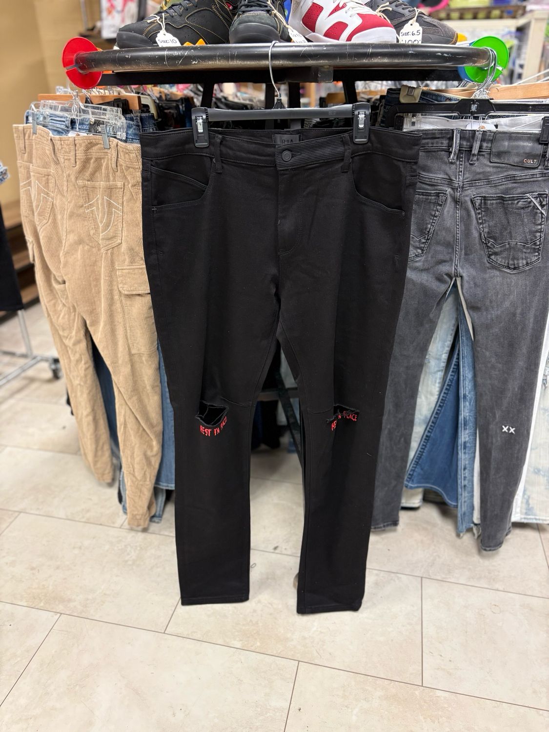 RTA Rest In Peace Black Jeans
