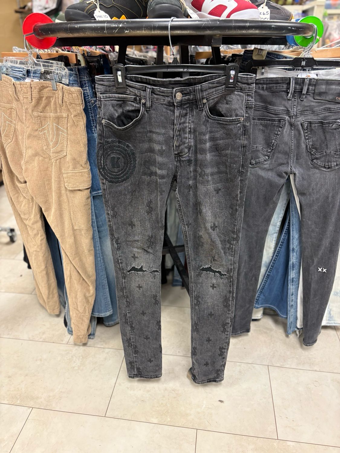 Ksubi Embroidered Black Jeans