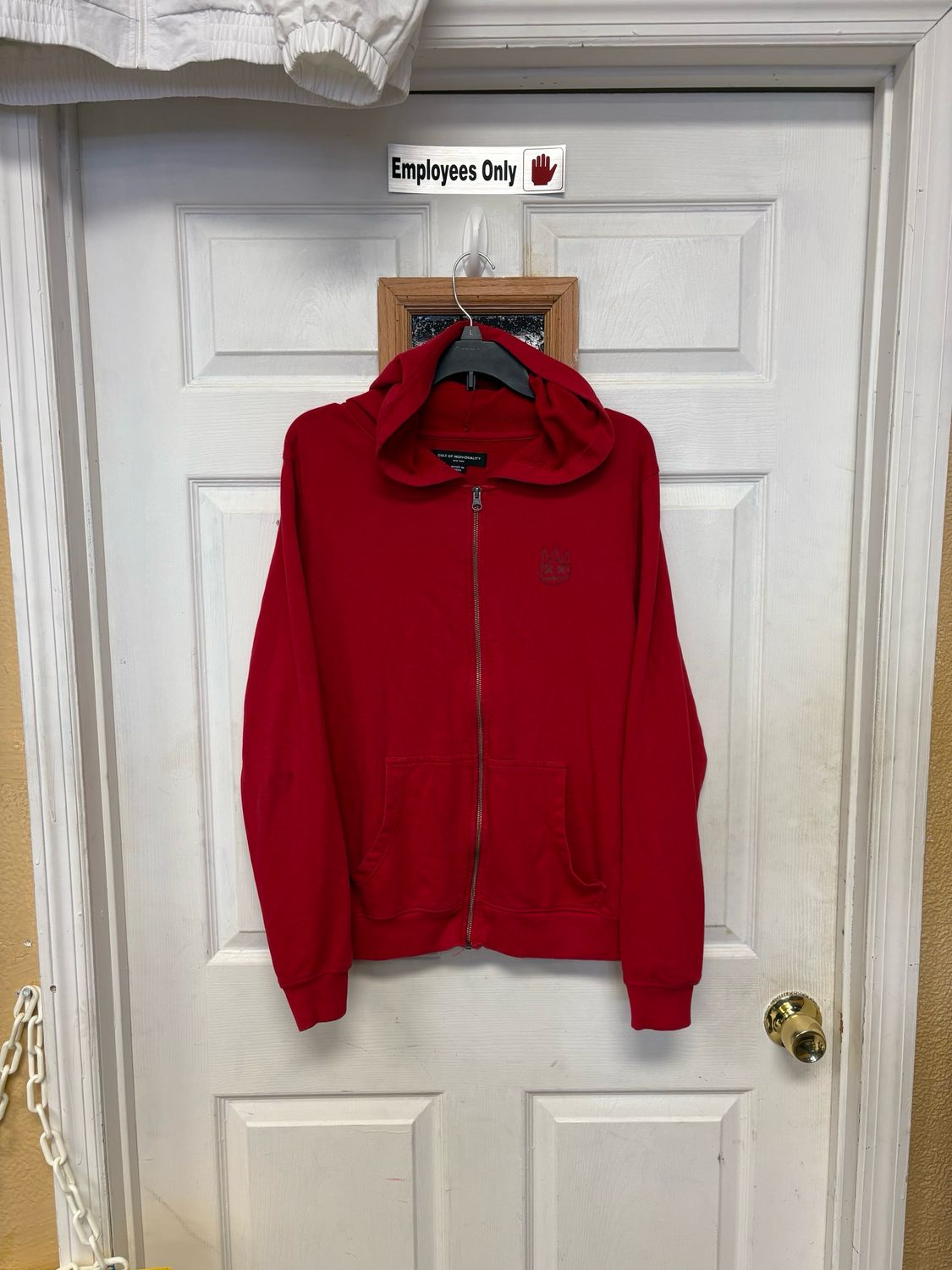 Cult Of Individuality Logo Zip Up Jacket Red Size Small