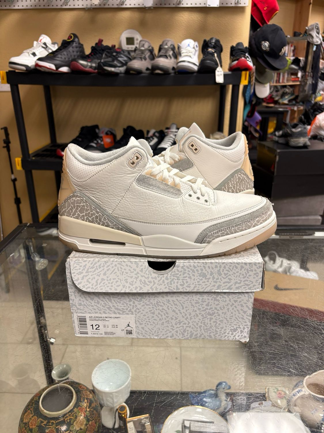 ​Nike Air Jordan 3 Craft Ivory Retro SE White 2024 FJ9479-100 Size 12