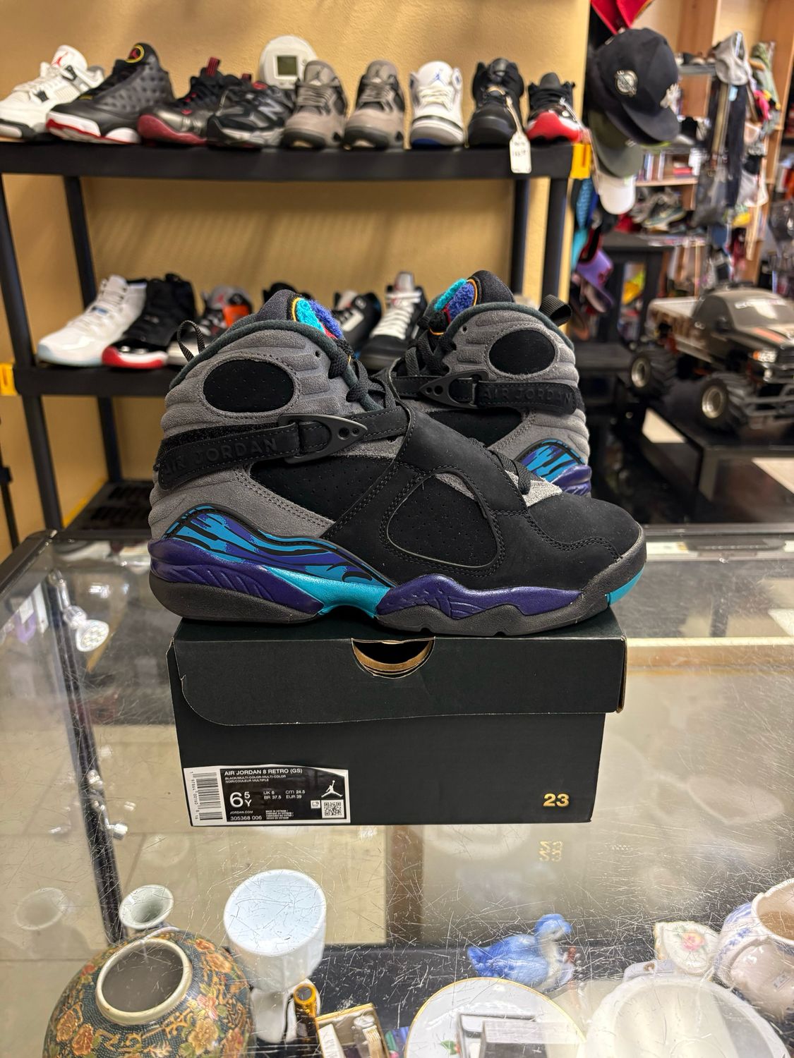 ​Nike Air Jordan 8 Retro Aqua (2025) 305368-006 GS Size 6.5Y