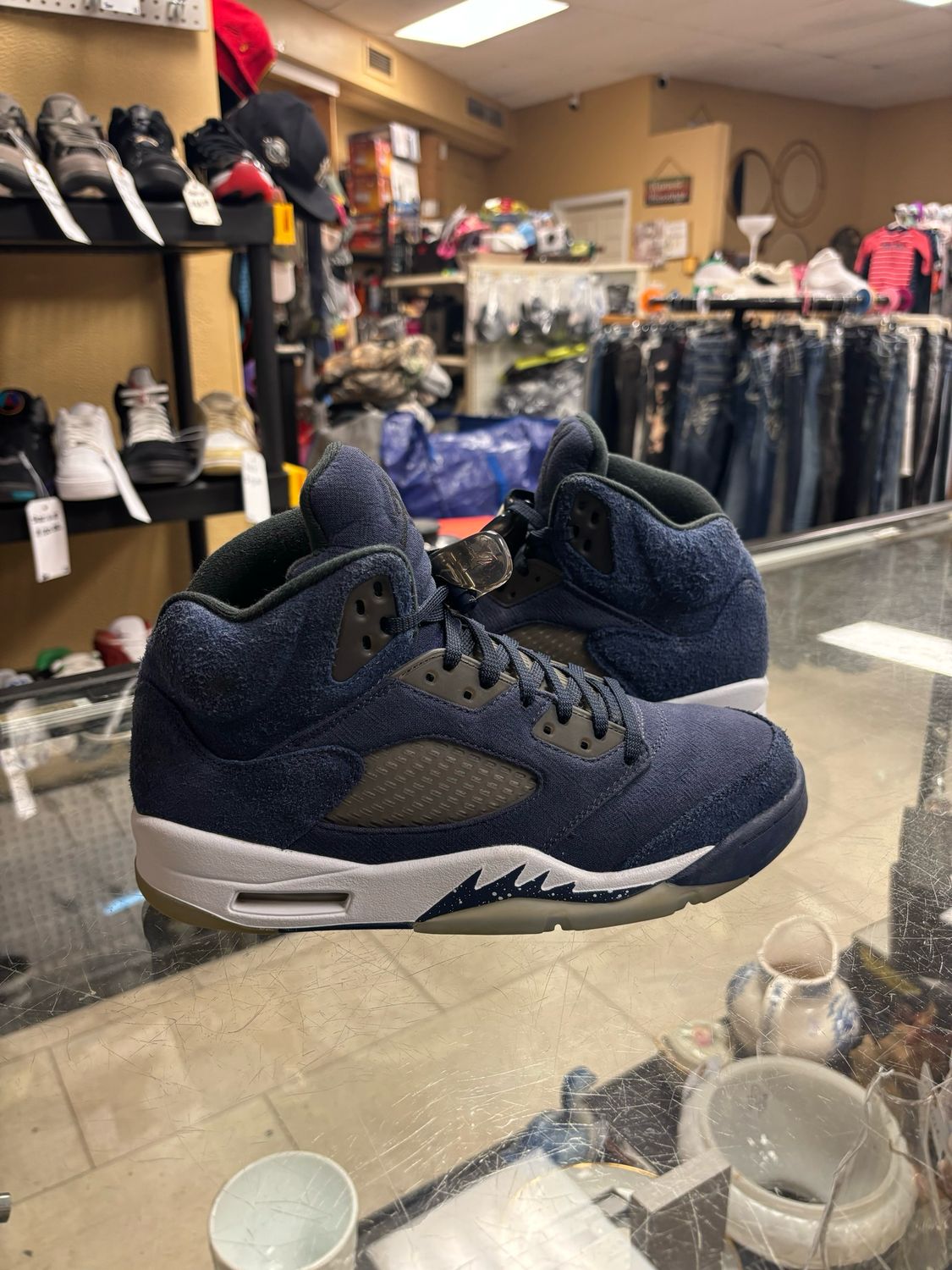 ​Nike Air Jordan 5 Retro SE Midnight Navy Georgetown Size 8.5