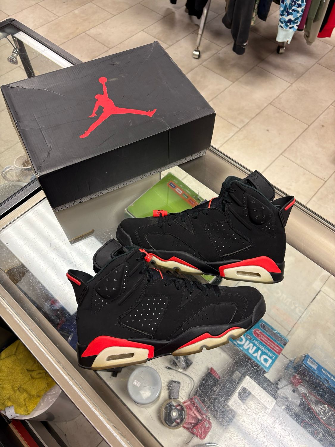 🔥 Nike Air Jordan 6 Retro “Infrared” 2019 (384664-060) 👟🔥🖤❤️ | Worn Condition | OG Box | No Insoles