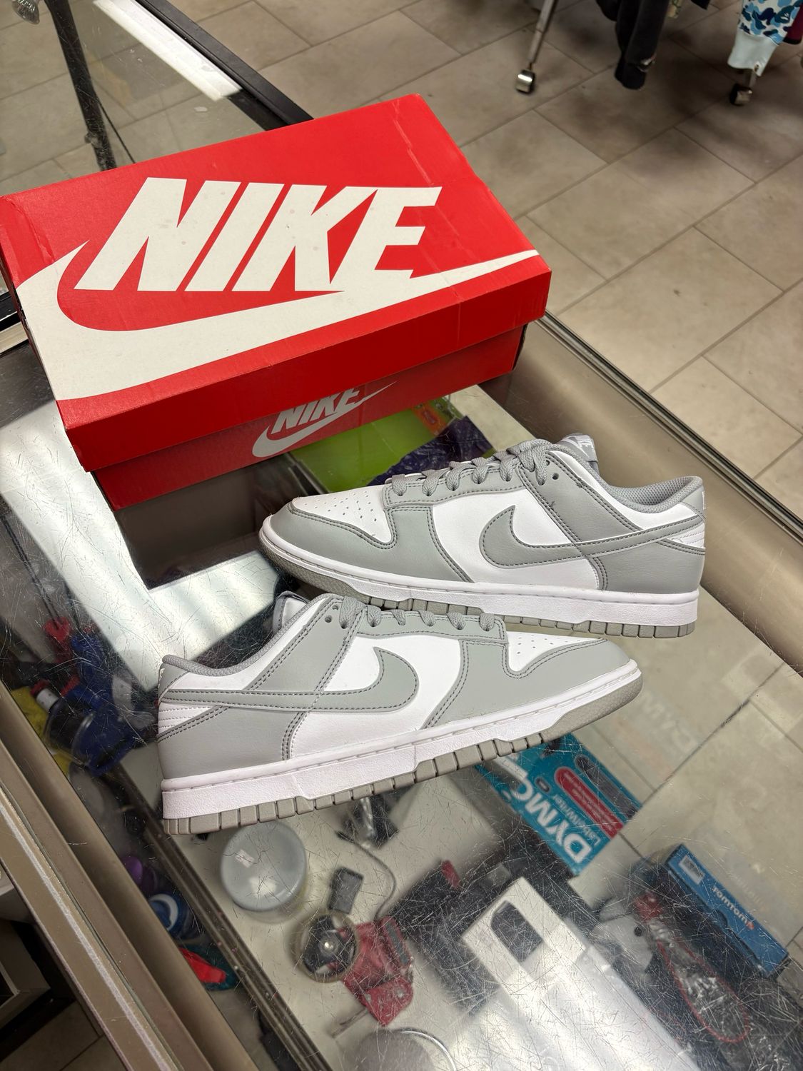 🔥 Nike Dunk Low “White Light Smoke Grey” 🤍🩶 – Men’s Size 8 – OG Box Included
