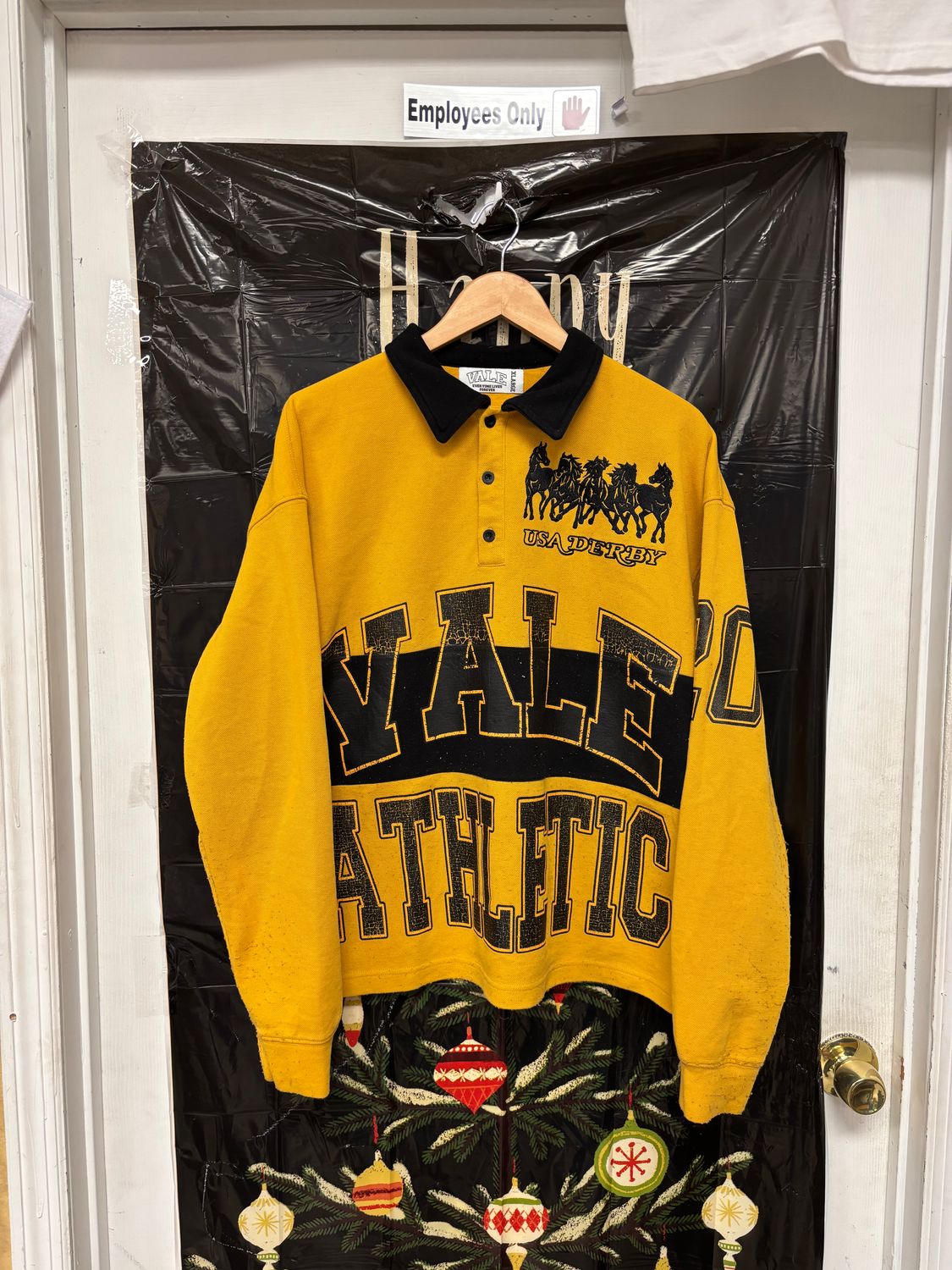 Vale USA Derby Yale Athletic Rugby Polo Shirt XL 🏇