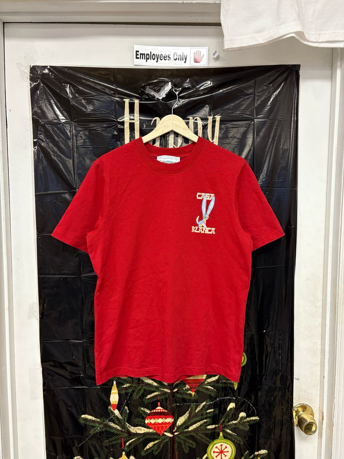 🟥🐰 Casablanca Tennis Club Bunny Graphic Tee Size Small🐰🟥