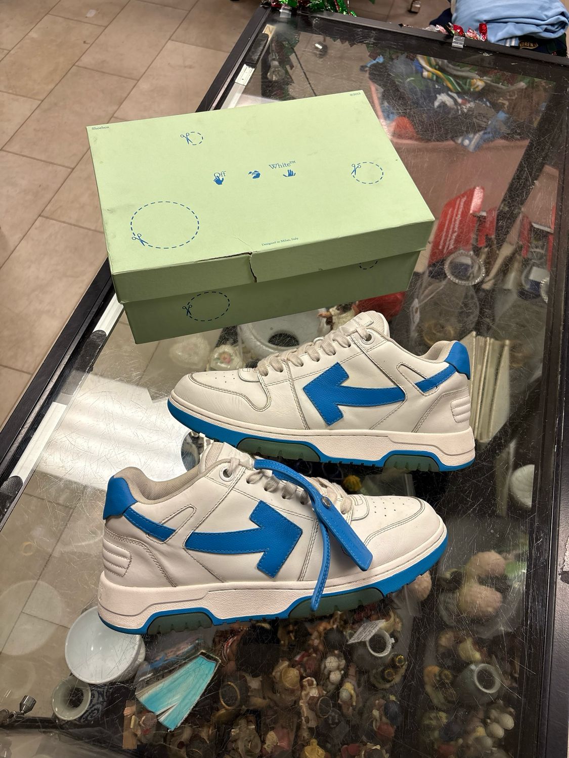 🔥 Off-White Out of Office “OOO” Low White/Blue – EU 43 (Fits US 10–10.5) 🔥