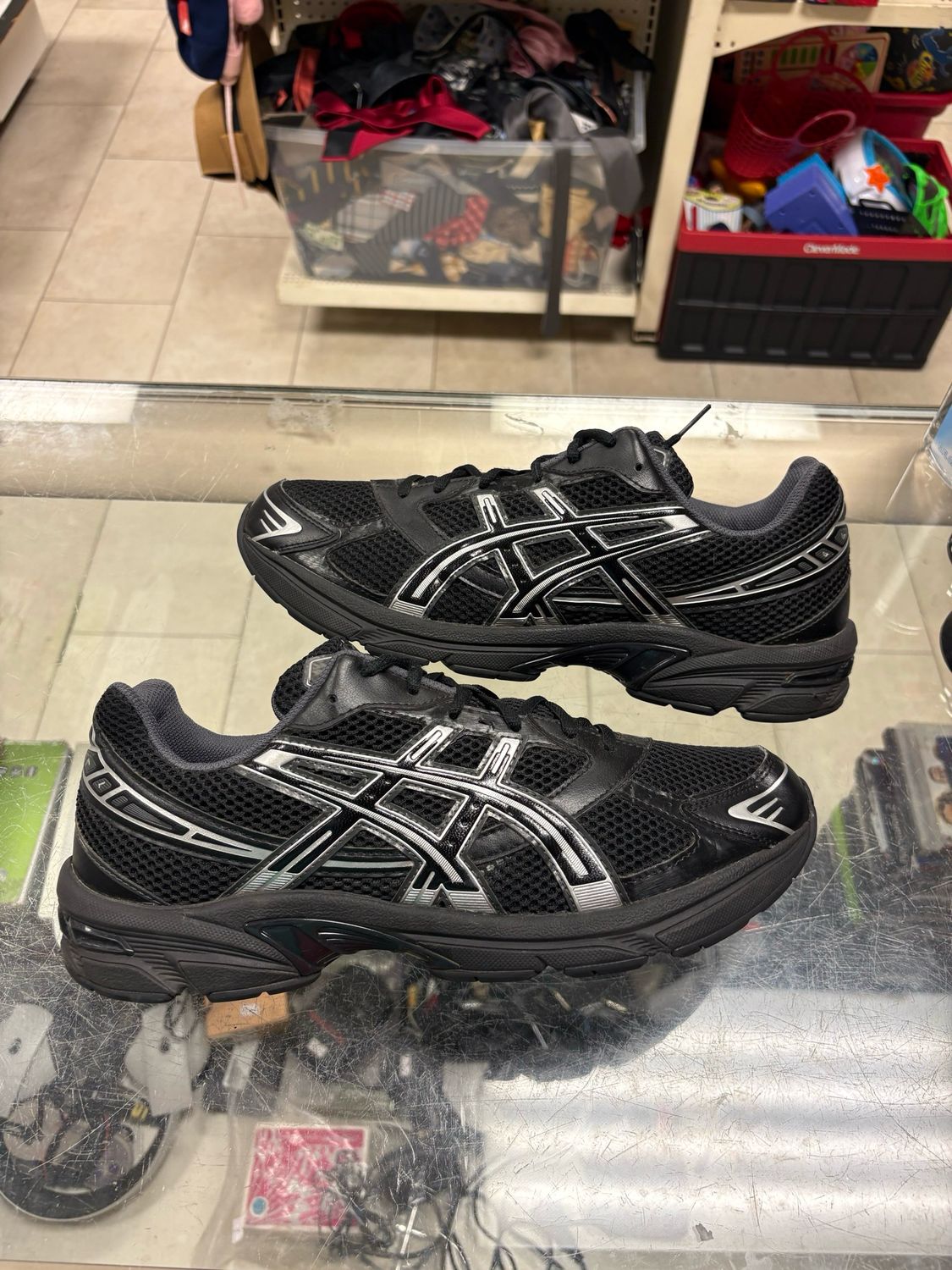 Asics Gel-1130 Black Pure Silver Size 12