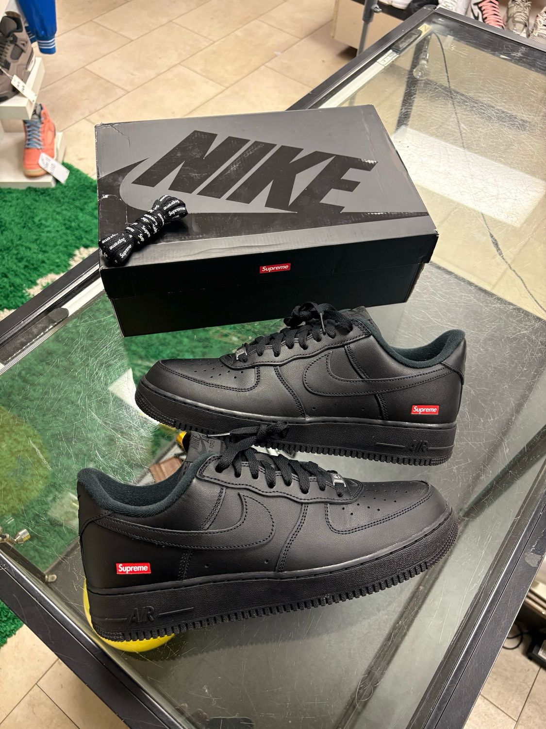 Nike Air Force 1 black supreme Size 10.5