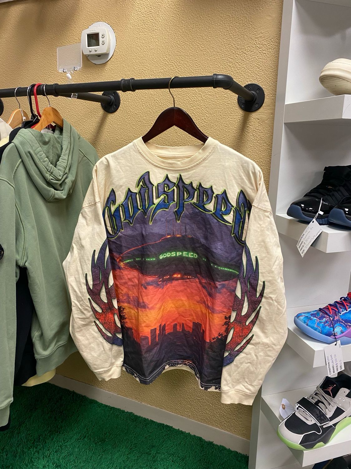 Godspeed Alien UFO Long Sleeve T Shirt Size Medium Limited Edition