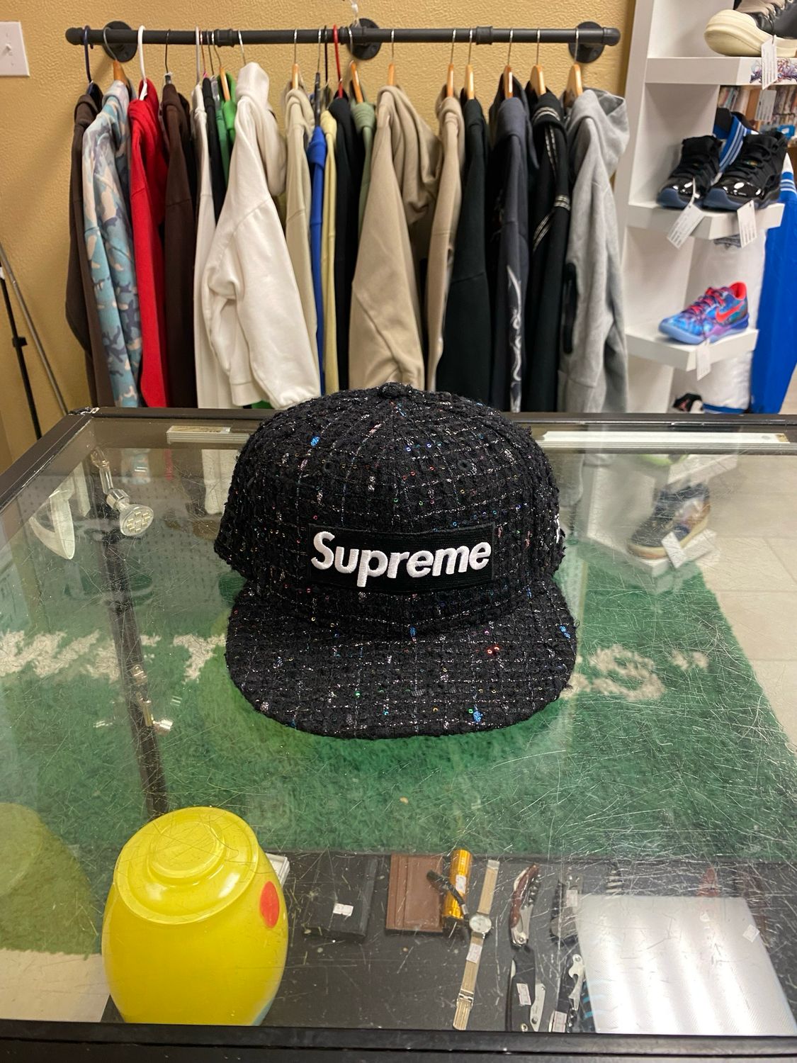 Supreme Boucle Box Logo Fitted Hat 7 1/2
