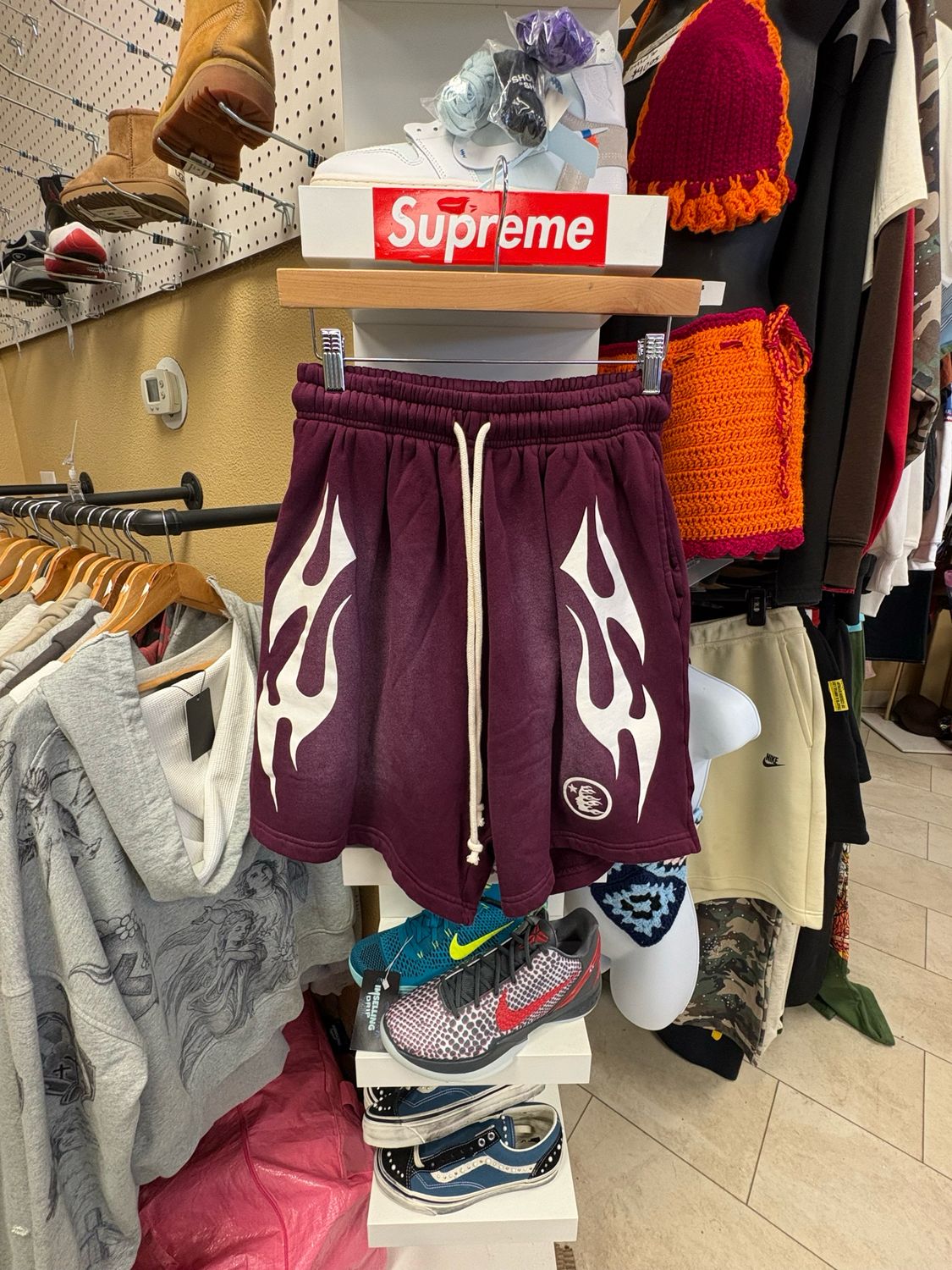 Hellstar Maroon Shorts