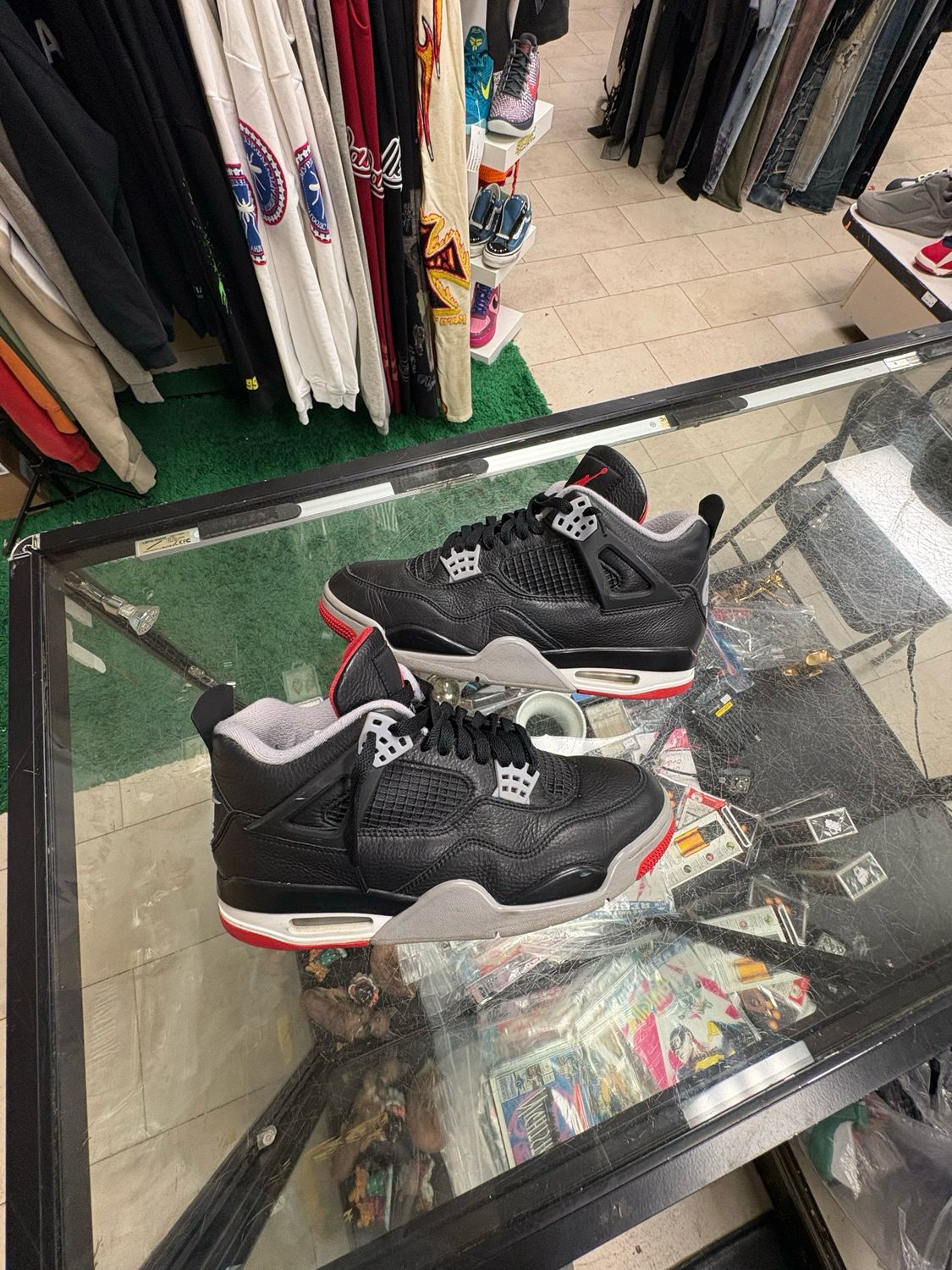 Jordan 4 Bred Reimagined Leather Size 9