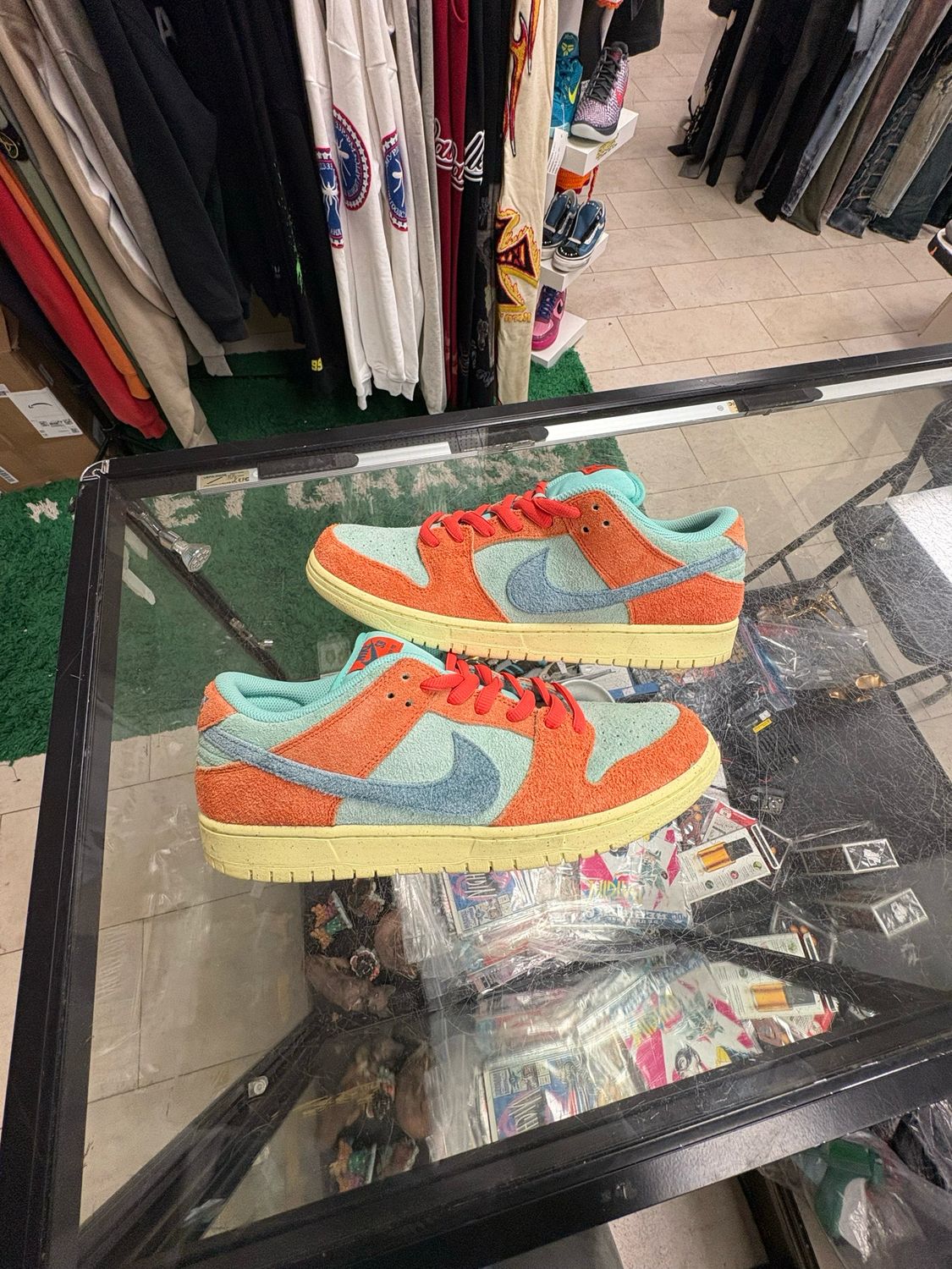 Nike Sb Dunk Low Orange Emerald Size 12