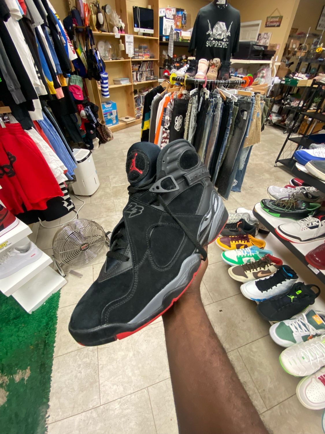 Jordan 8 Black Cement Size 13
