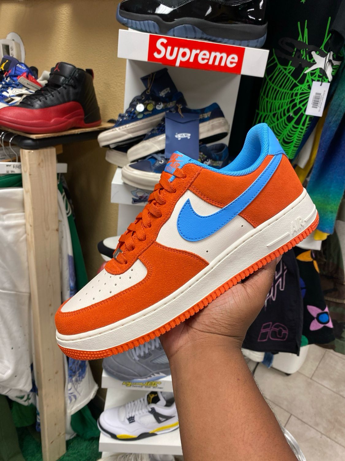 Nike Air Force One Safety Orange Size 11.5 Brand New With Box