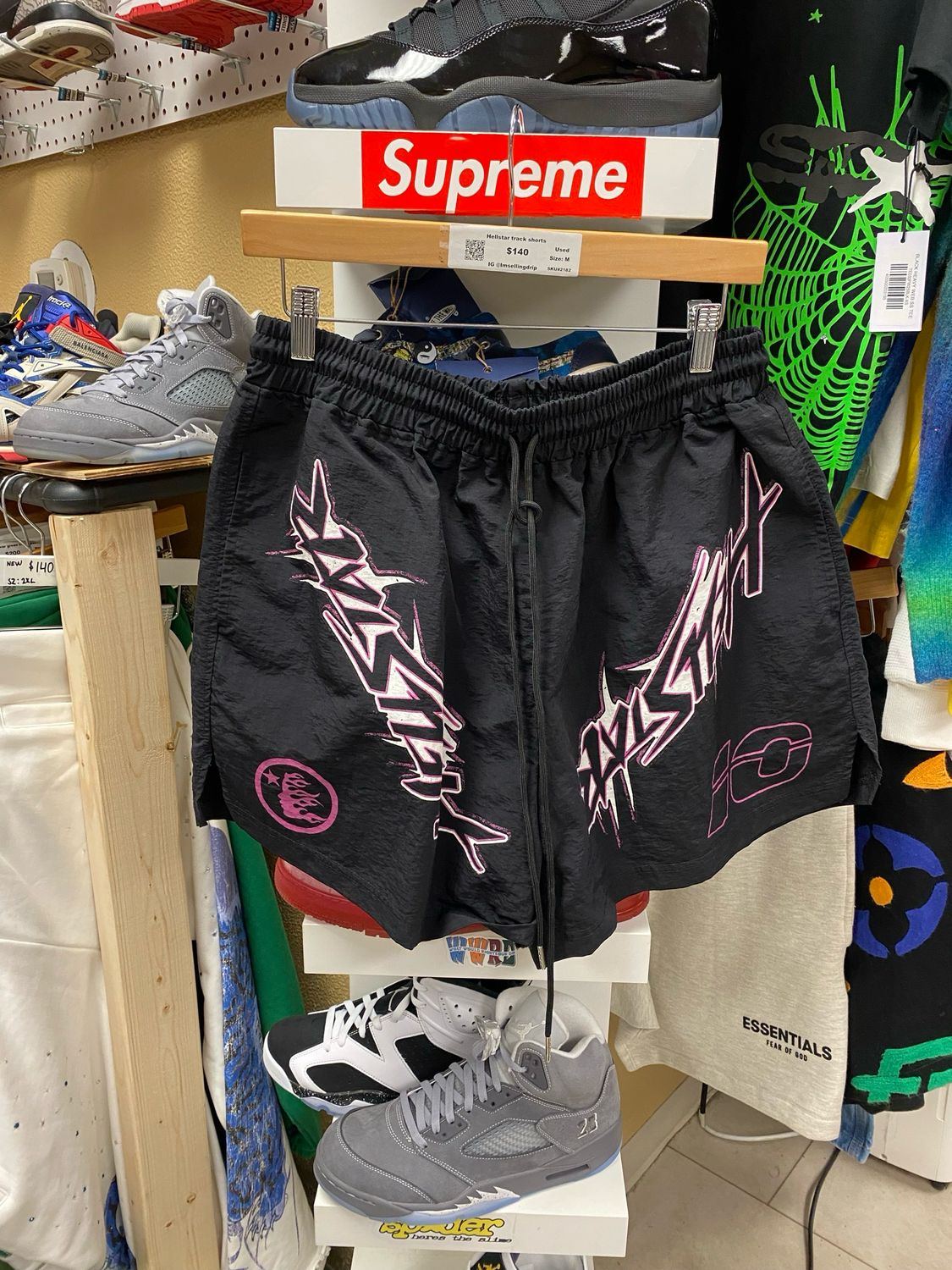 Hellstar Track Shorts Size Medium Used