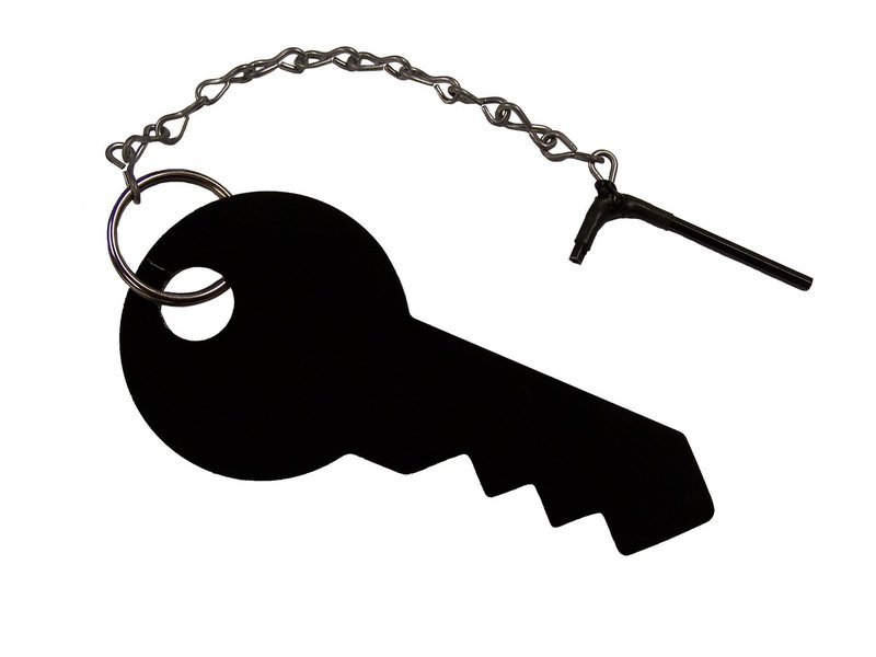 Coiled Security Cable Key