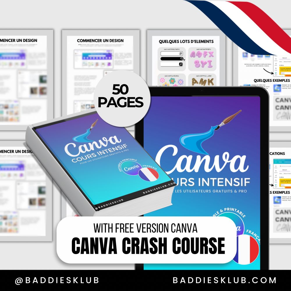 CANVA CRASH COURSE - FREE VERSION - 50 PAGES - PLR/MRR