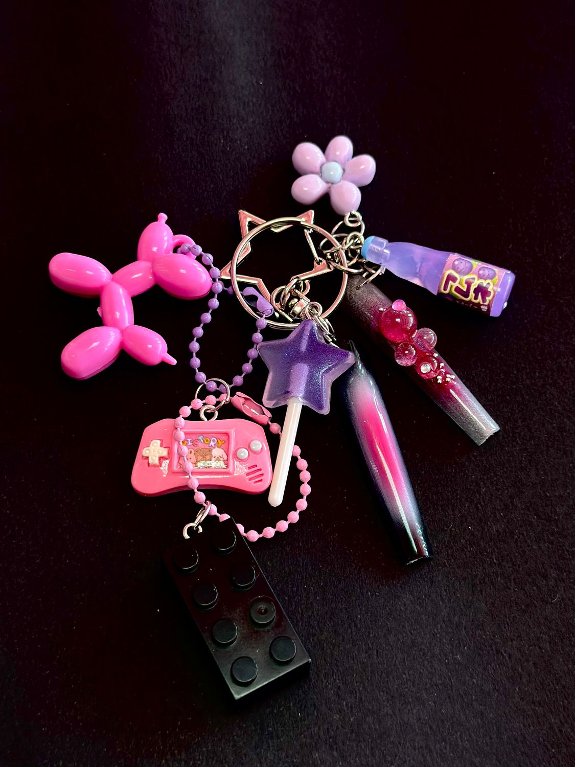 PURPLE POP - KEYCHAIN KEYBAG - - DROP