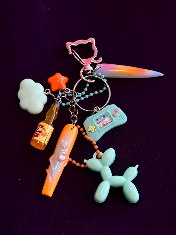 TURQUOISE PÉTILLANT - KEYCHAIN KEYBAG - - DROP