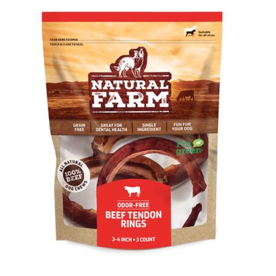 NF039TRI003 Beef Tendon Rings - Pack of 3