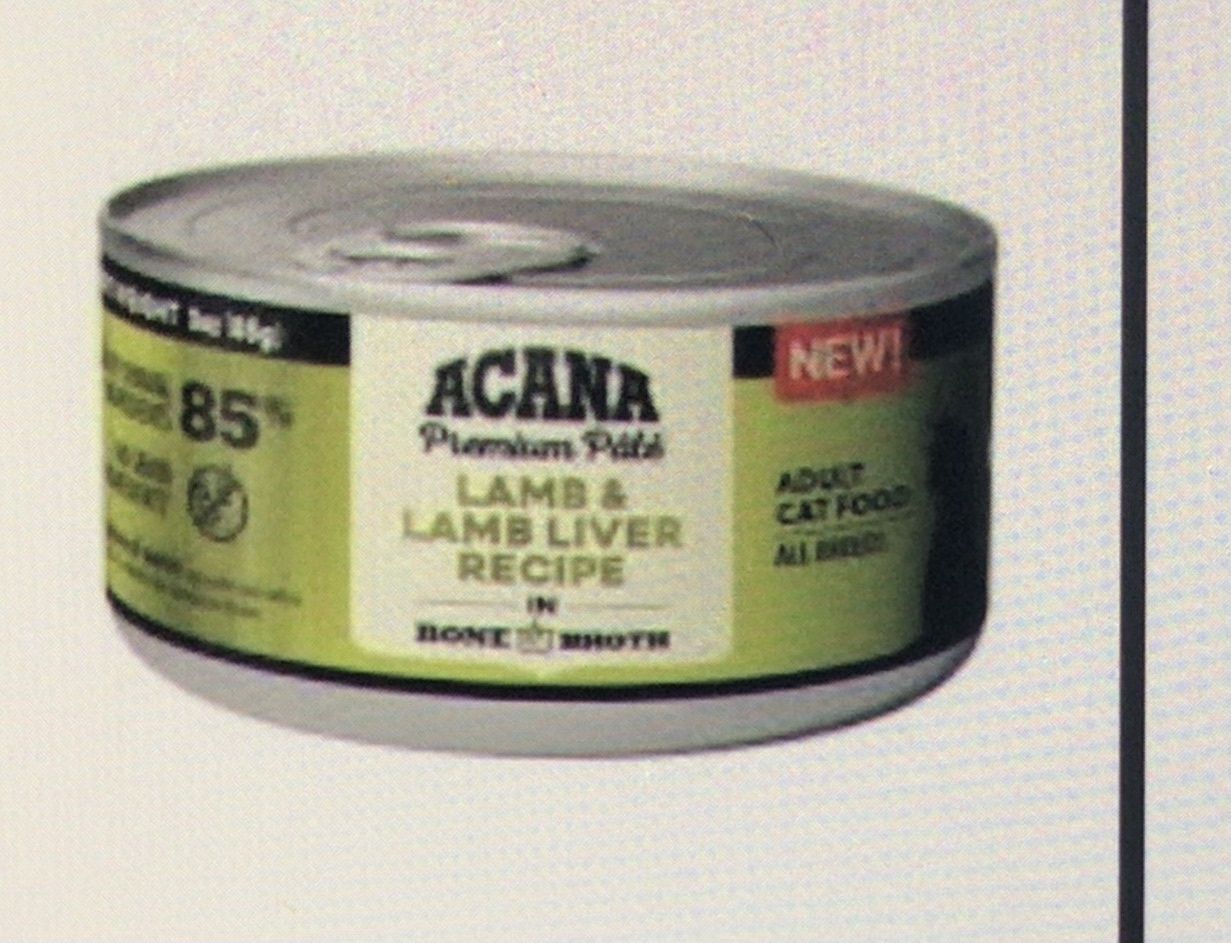 ACANA CAT LAMB LAMB LIVER BONE BROTH CAN 3OZ 24/CS