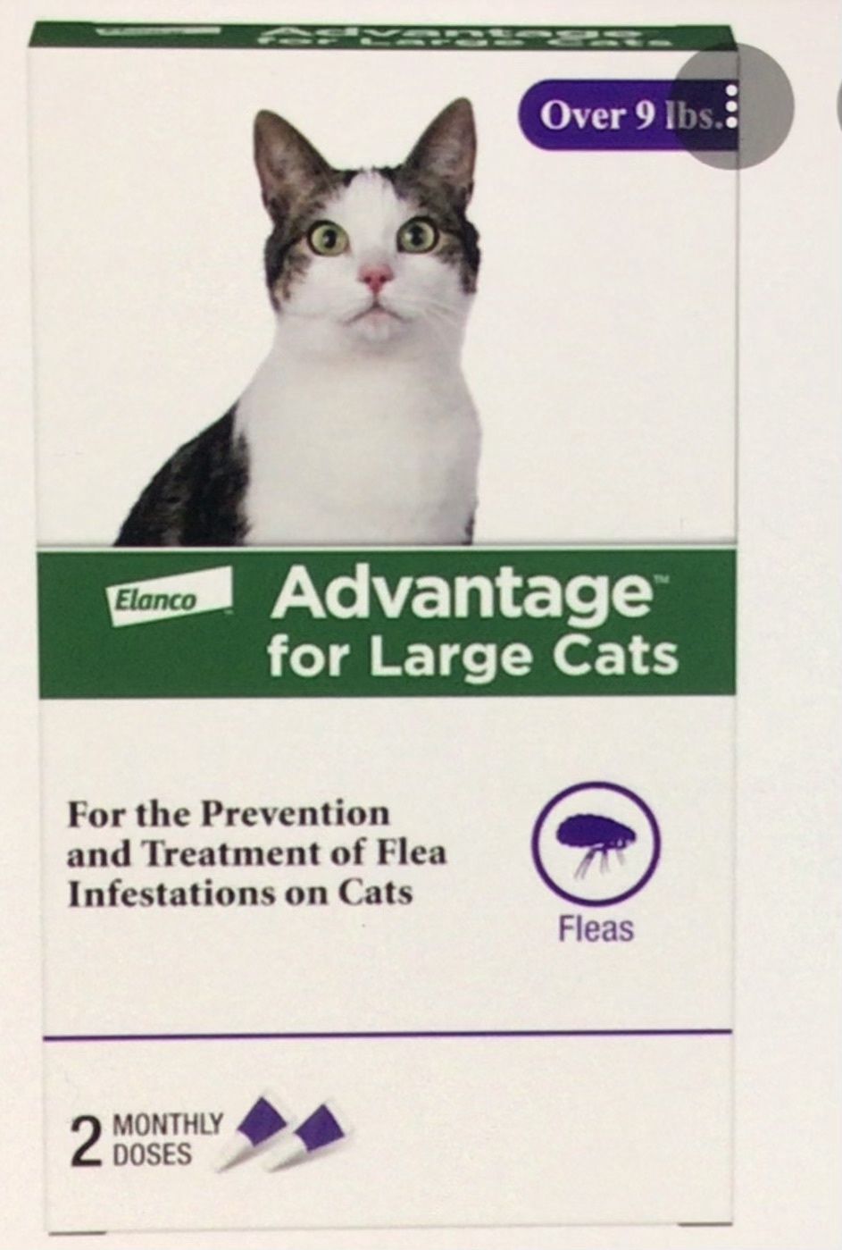 ADVANTAGE CAT 9# + 2dose pk 011-90211108 ELANCO 24/cs