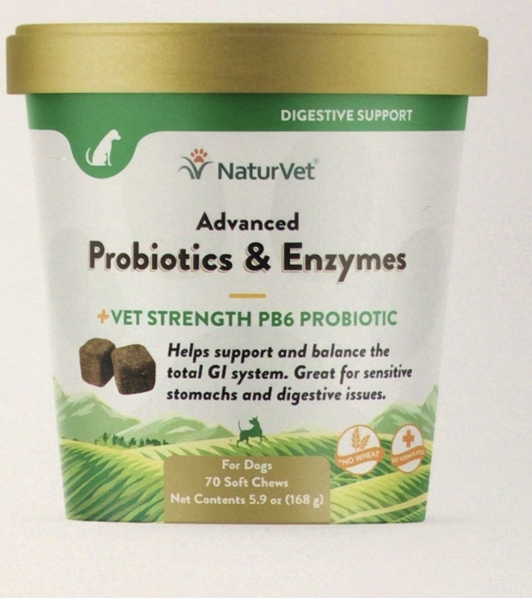 ADV PROBIOTIC &amp; ENZYME SFT CHW 70ct 79903702 NATURVET 12/cs